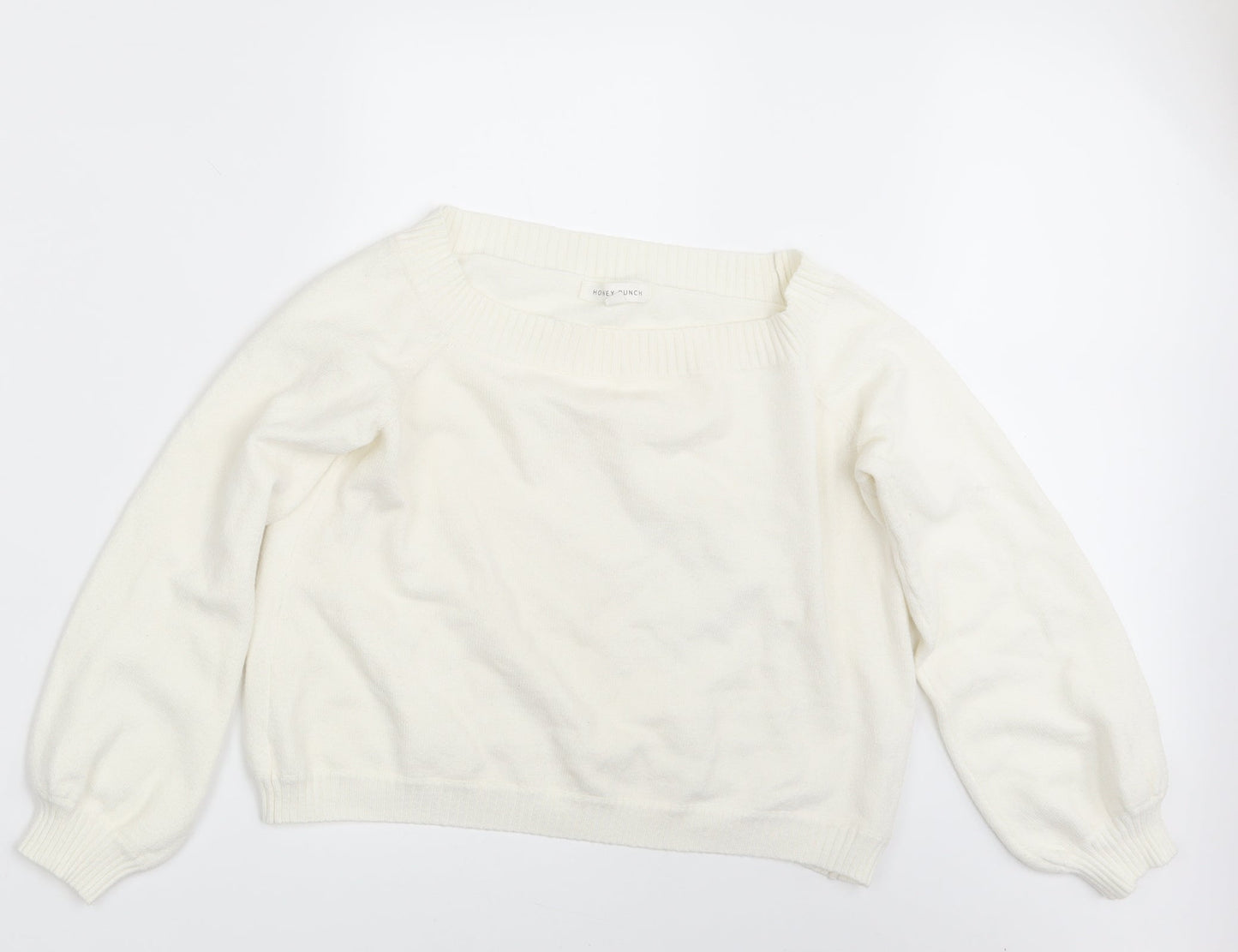 Honey Punch Womens Ivory  Rayon Pullover Jumper Size M