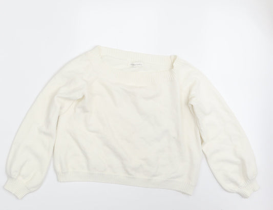 Honey Punch Womens Ivory  Rayon Pullover Jumper Size M
