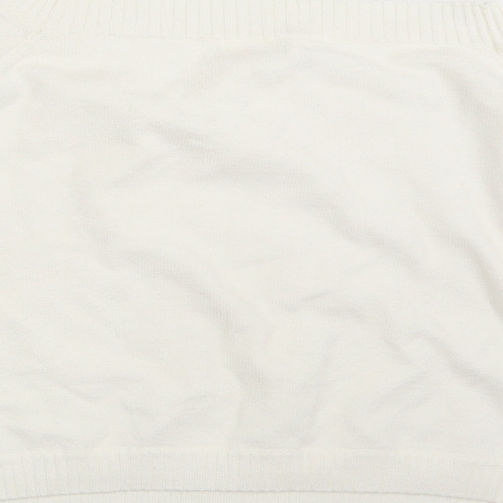 Honey Punch Womens Ivory  Rayon Pullover Jumper Size M