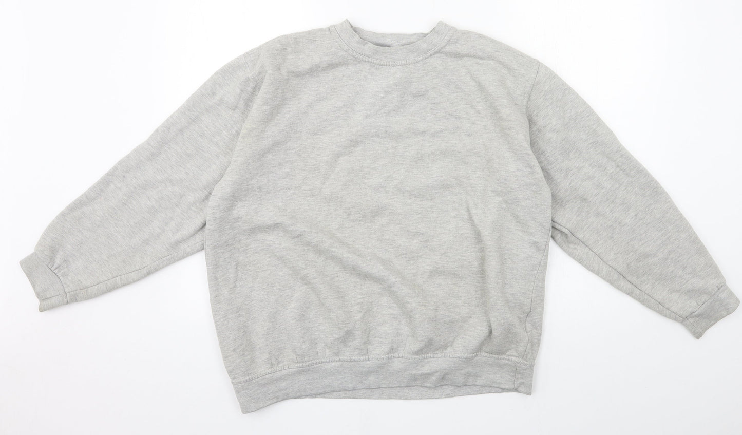 Uneek Womens Grey  Jersey Pullover Sweatshirt Size L