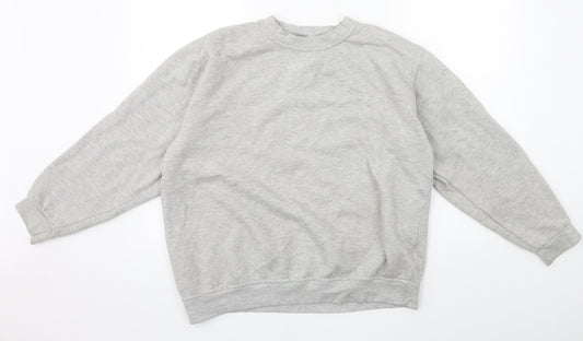 Uneek Womens Grey  Jersey Pullover Sweatshirt Size L