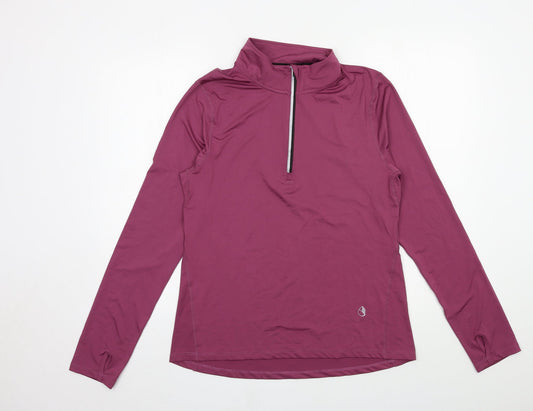 Icy Zone Mens Purple  Jersey Pullover Sweatshirt Size L