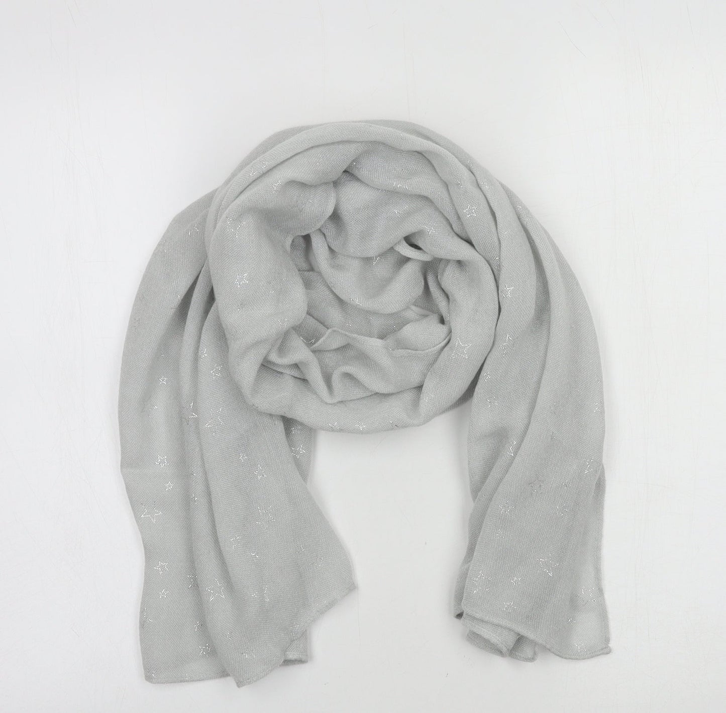 NEXT Womens Grey Geometric Knit  Scarf