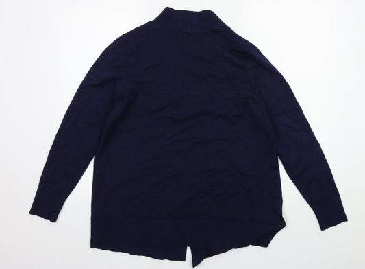 Bonmarché Womens Blue  Knit Cardigan Jumper Size 14
