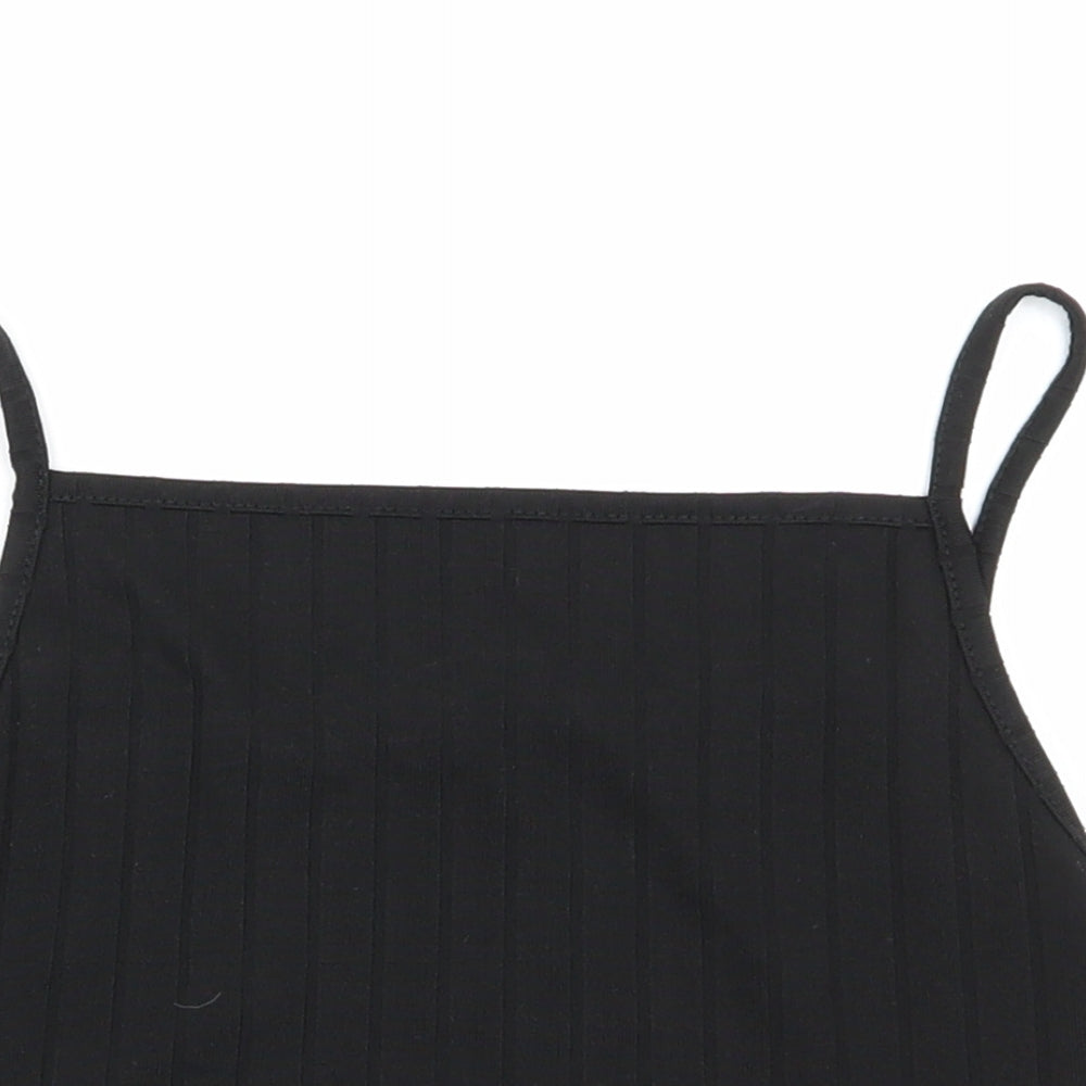 Boohoo Womens Black   Camisole Tank Size 10  - crop top
