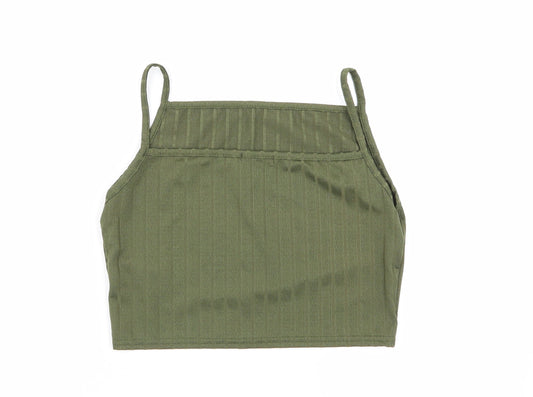 Boohoo Womens Green   Camisole Tank Size 10  - crop top