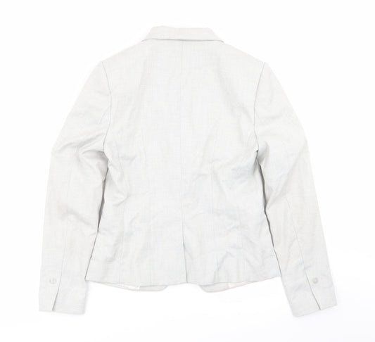H&M Womens Grey   Jacket Blazer Size 10