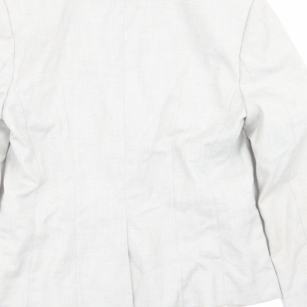 H&M Womens Grey   Jacket Blazer Size 10