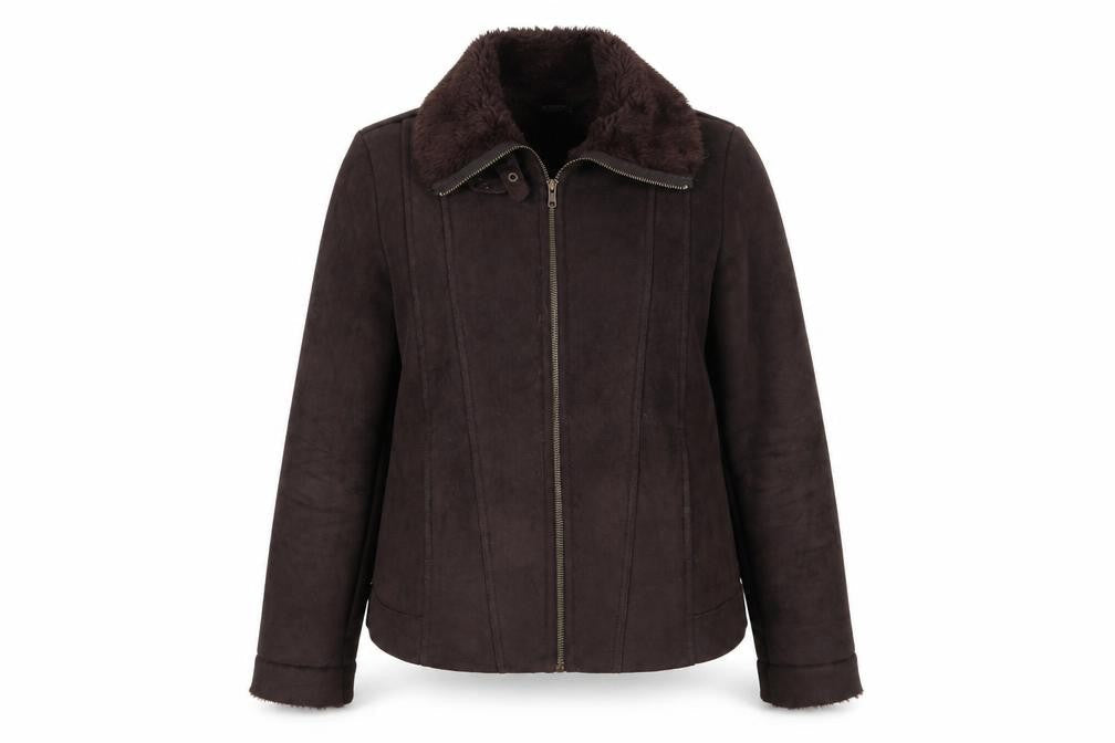 Bonmarché Womens Brown Jacket Coat Size 16