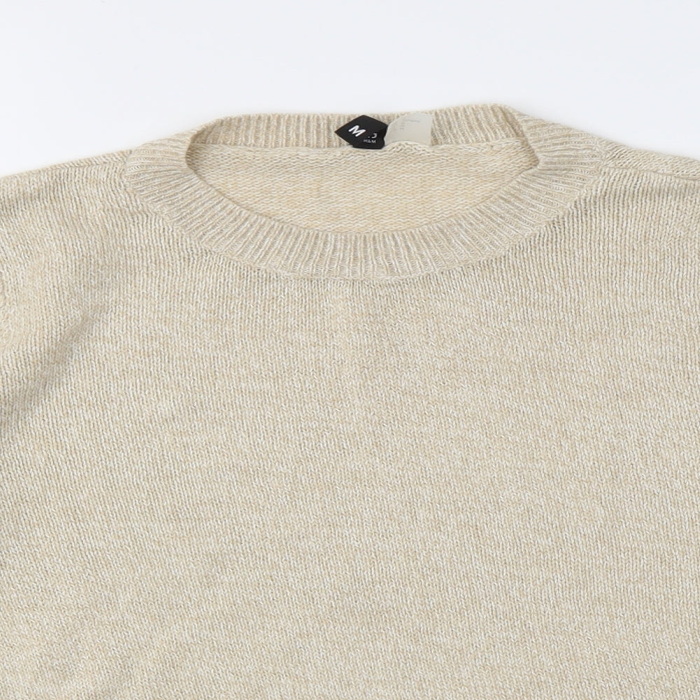 H&M Womens Beige   Pullover Jumper Size M