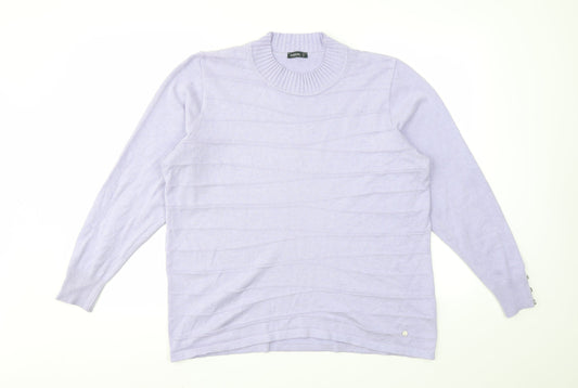 SIEGEL Womens Purple   Pullover Jumper Size 20