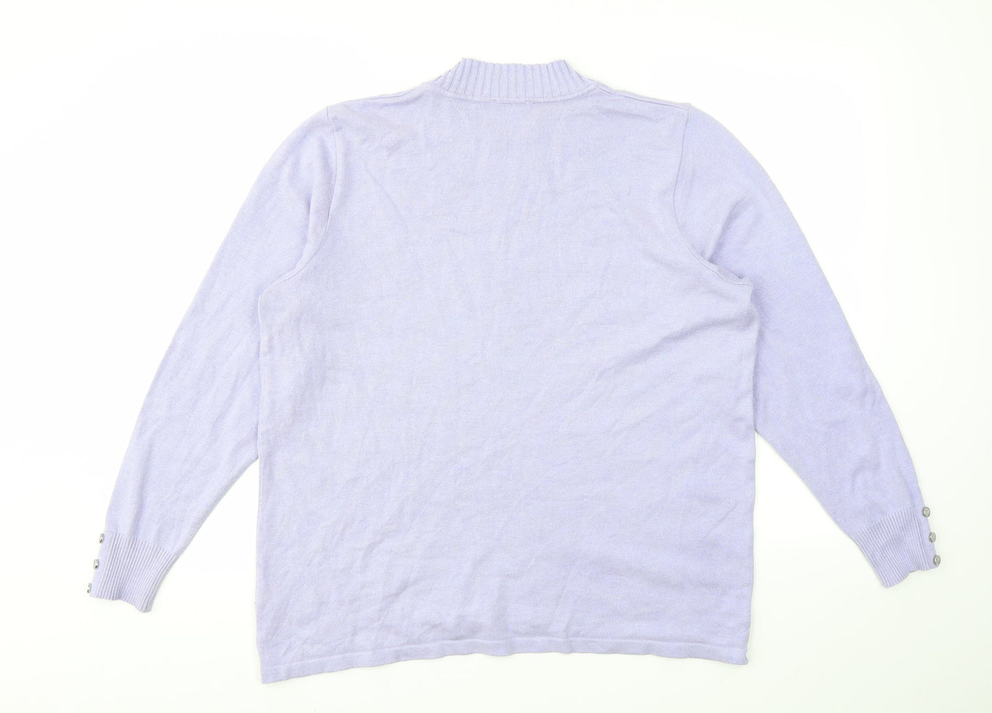 SIEGEL Womens Purple   Pullover Jumper Size 20