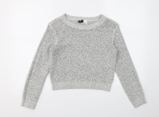 H&M Womens Grey   Pullover Jumper Size XS