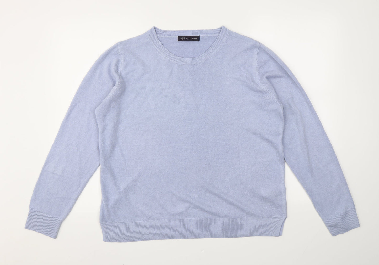 M&S Womens Blue   Pullover Jumper Size 18