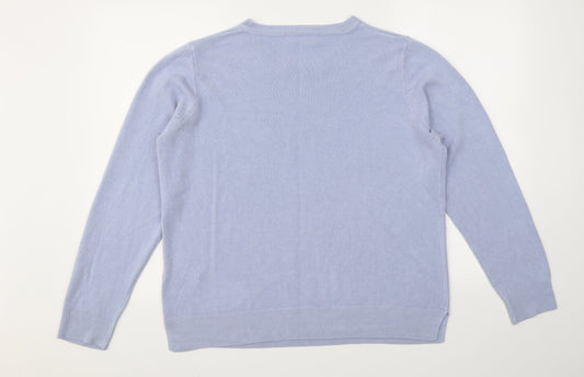 M&S Womens Blue   Pullover Jumper Size 18