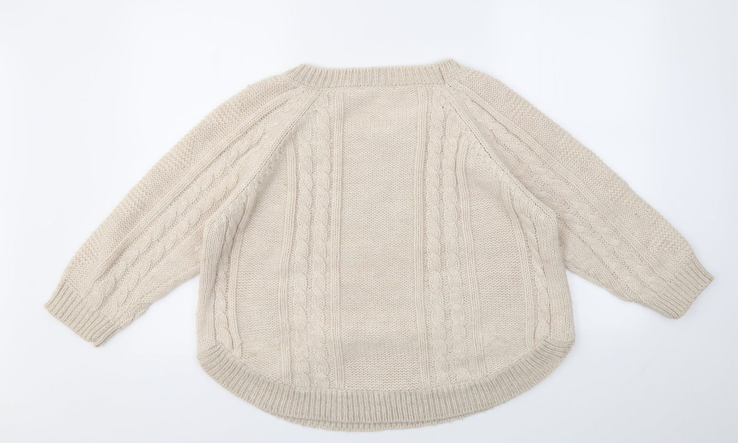 OASIS  Womens Beige   Pullover Jumper Size S