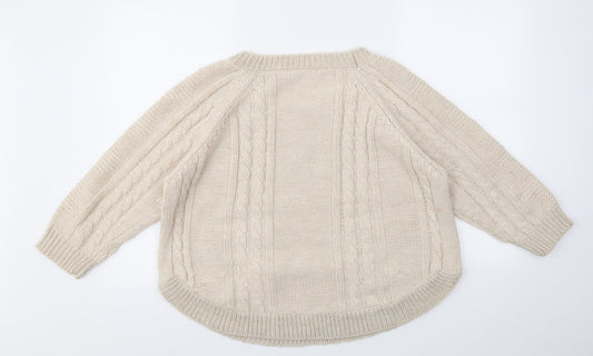 OASIS  Womens Beige   Pullover Jumper Size S