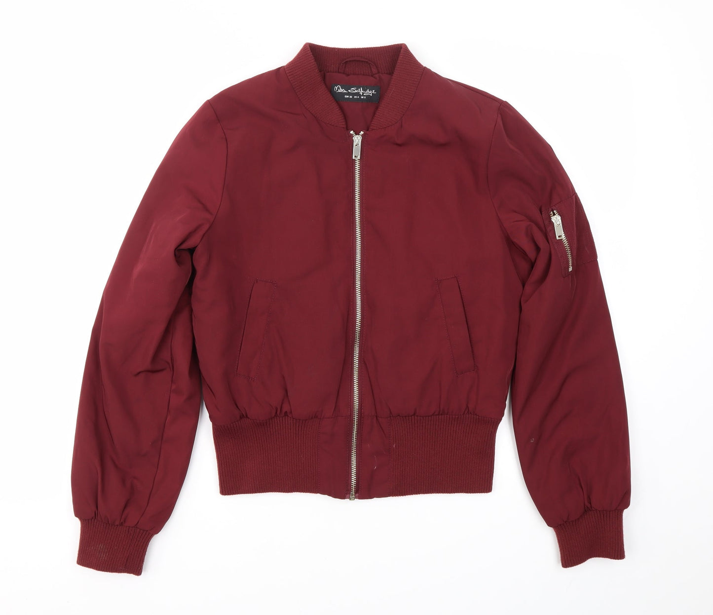 Miss Selfridge Womens Red   Jacket Coat Size 8