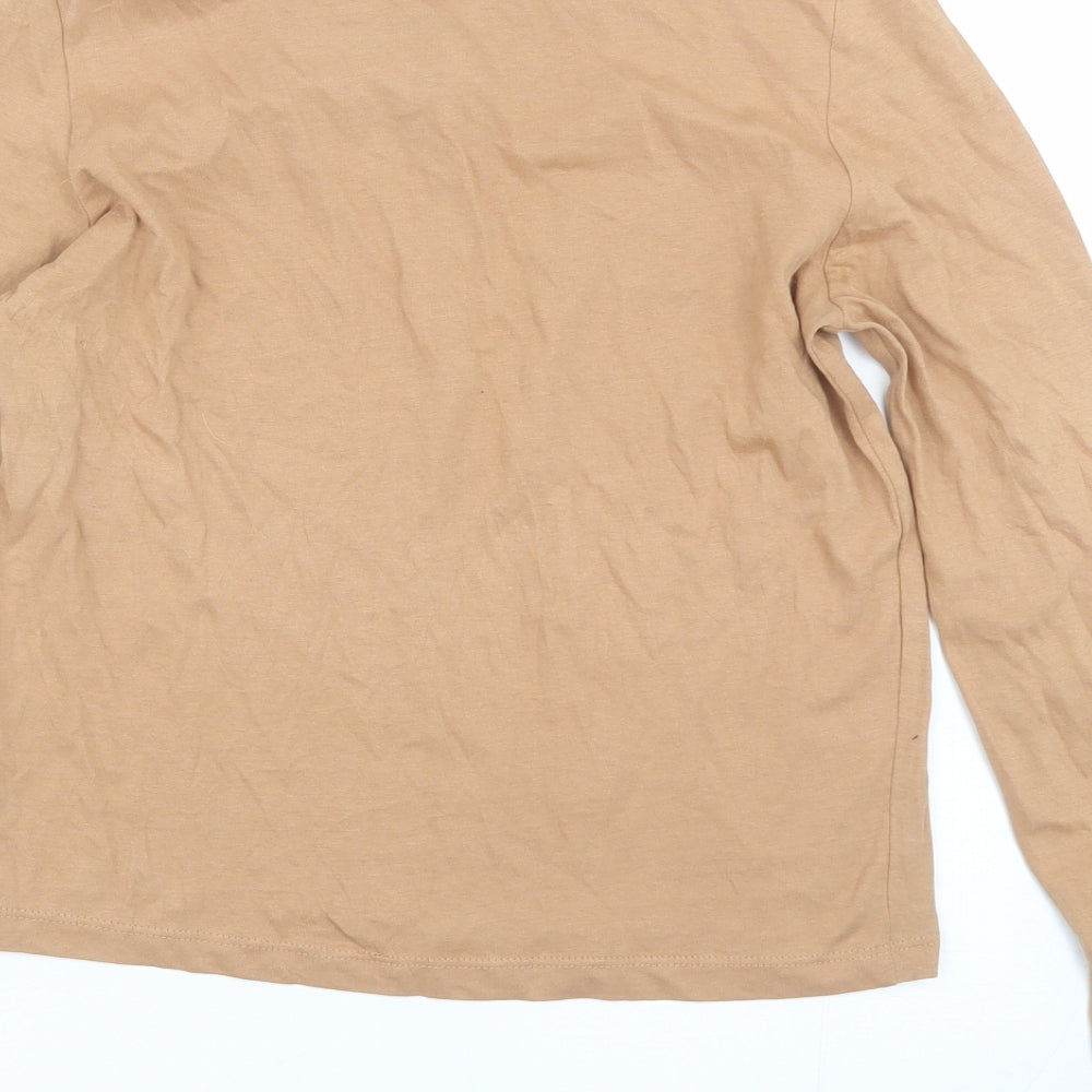 Brave Soul Womens Brown   Basic T-Shirt Size XS