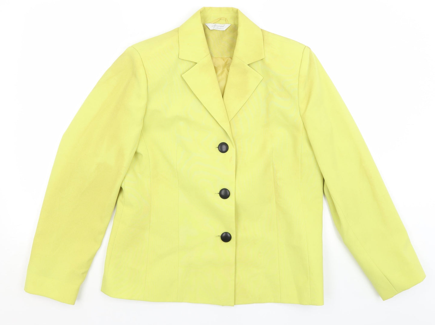 Special Collection Womens Yellow   Jacket Blazer Size 12