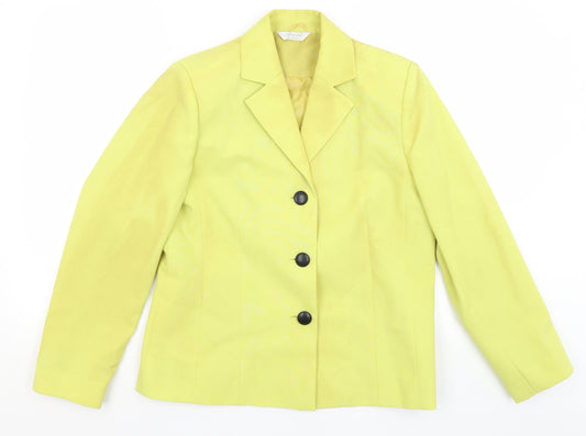Special Collection Womens Yellow   Jacket Blazer Size 12