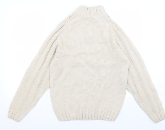 South Bay Mens Beige   Pullover Jumper Size S