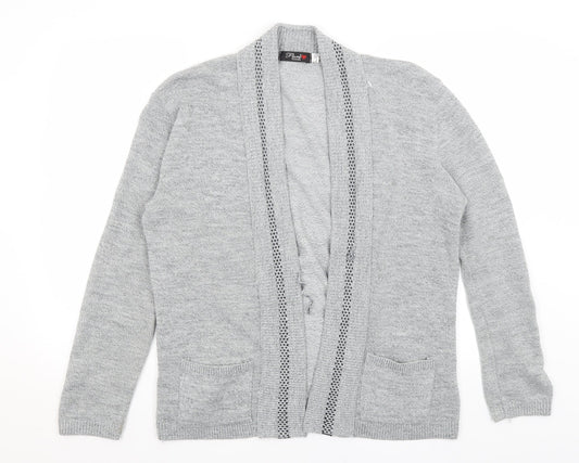 Pure Fashion Womens Grey   Shrug Jumper Size L