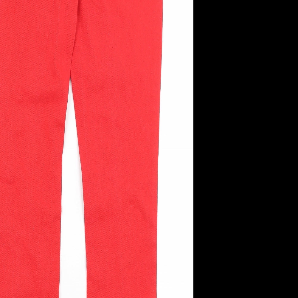 South Womens Red   Skinny Jeans Size 12 L28 in