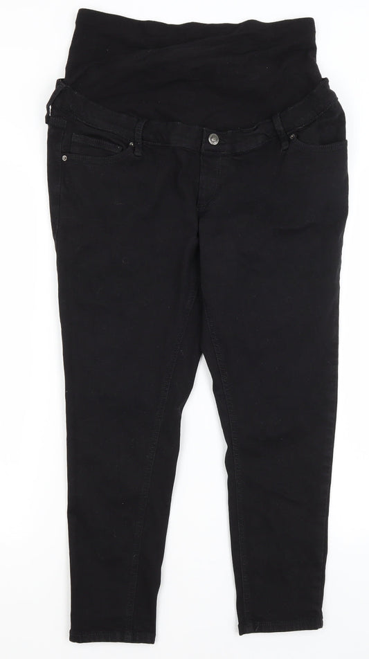 Topshop Womens Black   Cropped Jeans Size 34 in L23 in