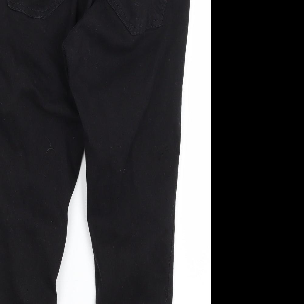 Topshop Womens Black   Cropped Jeans Size 34 in L23 in
