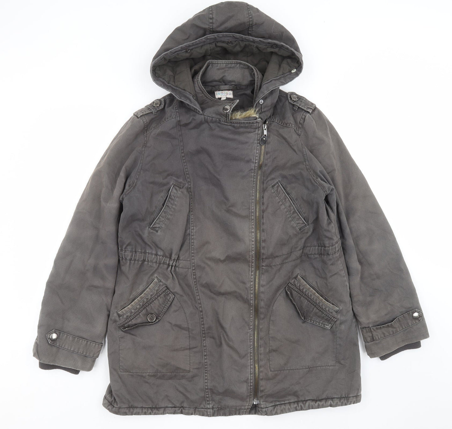 Marks and Spencer Womens Grey   Jacket Coat Size 12