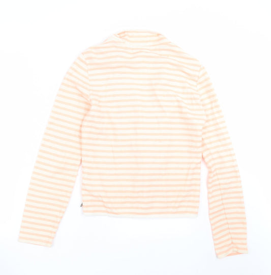 Maison Scotch Womens Beige Striped  Cardigan Jumper Size M