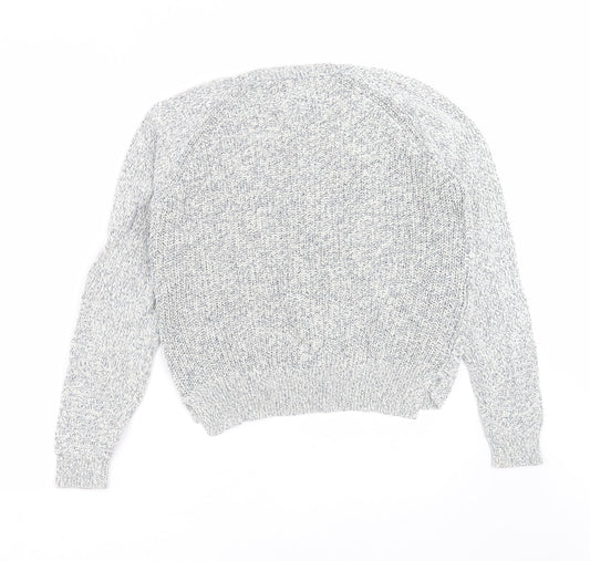 Marks and Spencer Womens Grey  Knit Pullover Jumper Size 12
