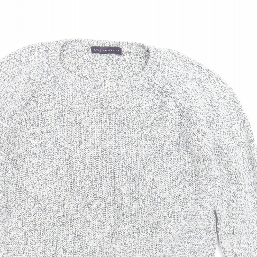 Marks and Spencer Womens Grey  Knit Pullover Jumper Size 12