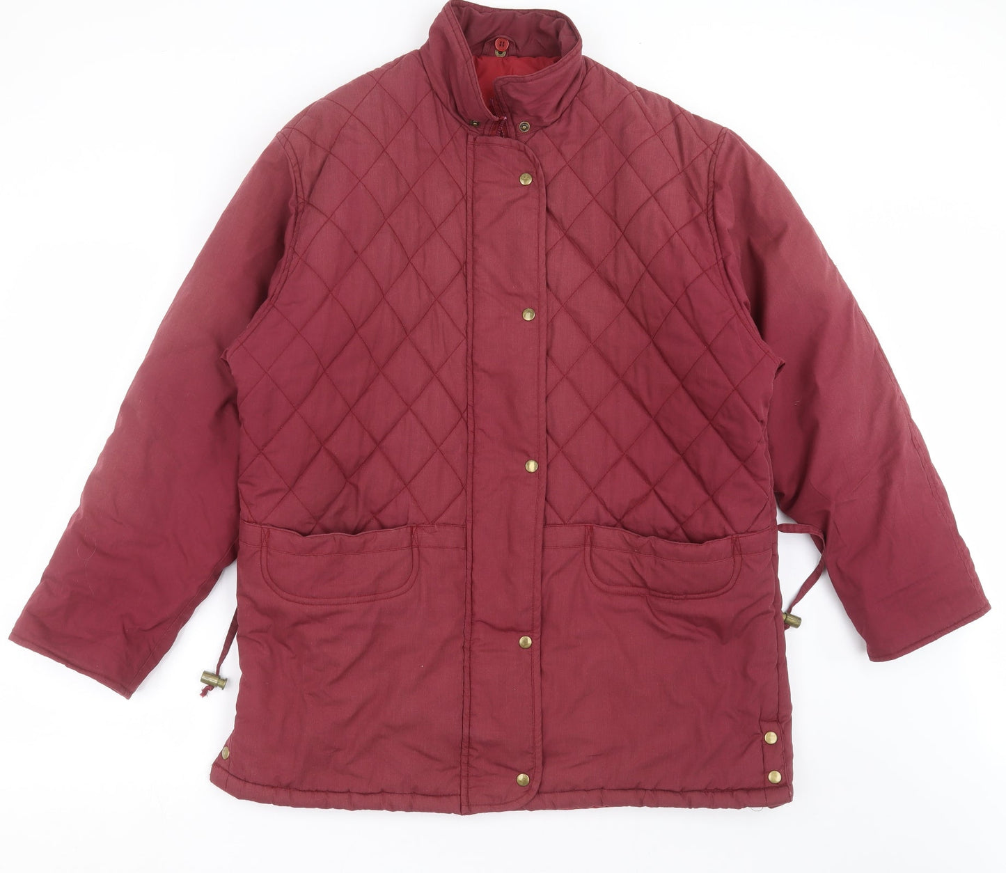 FASHION EXTRA Womens Purple   Quilted Jacket Size 14  - burgundy