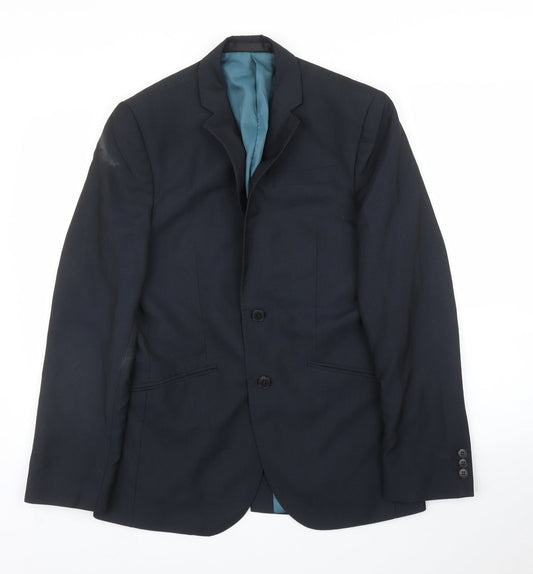 M&S Mens Blue   Jacket Suit Jacket Size 36
