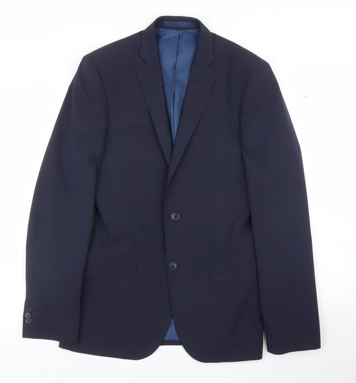 M&S Mens Blue   Jacket Suit Jacket Size 38