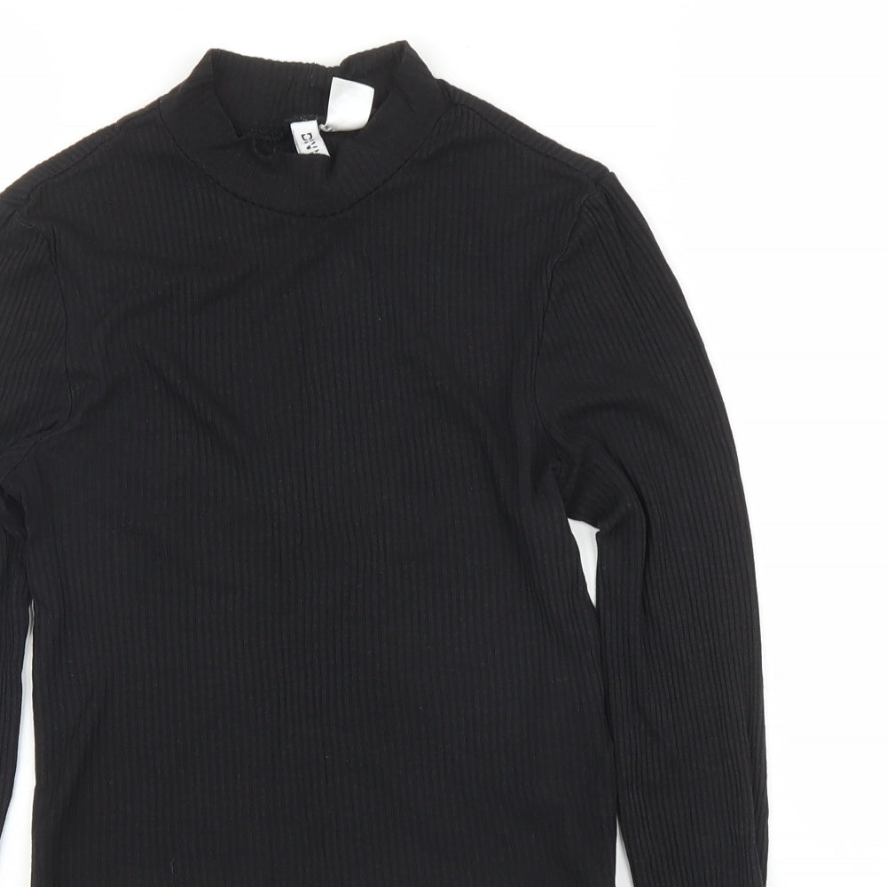H&M Womens Black   Basic T-Shirt Size XS