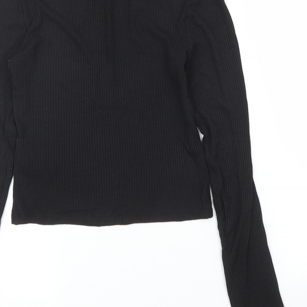 H&M Womens Black   Basic T-Shirt Size XS
