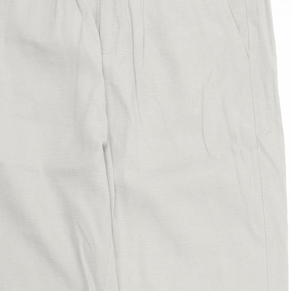 Stile Benetton Womens Grey   Capri Trousers Size 8 L26 in
