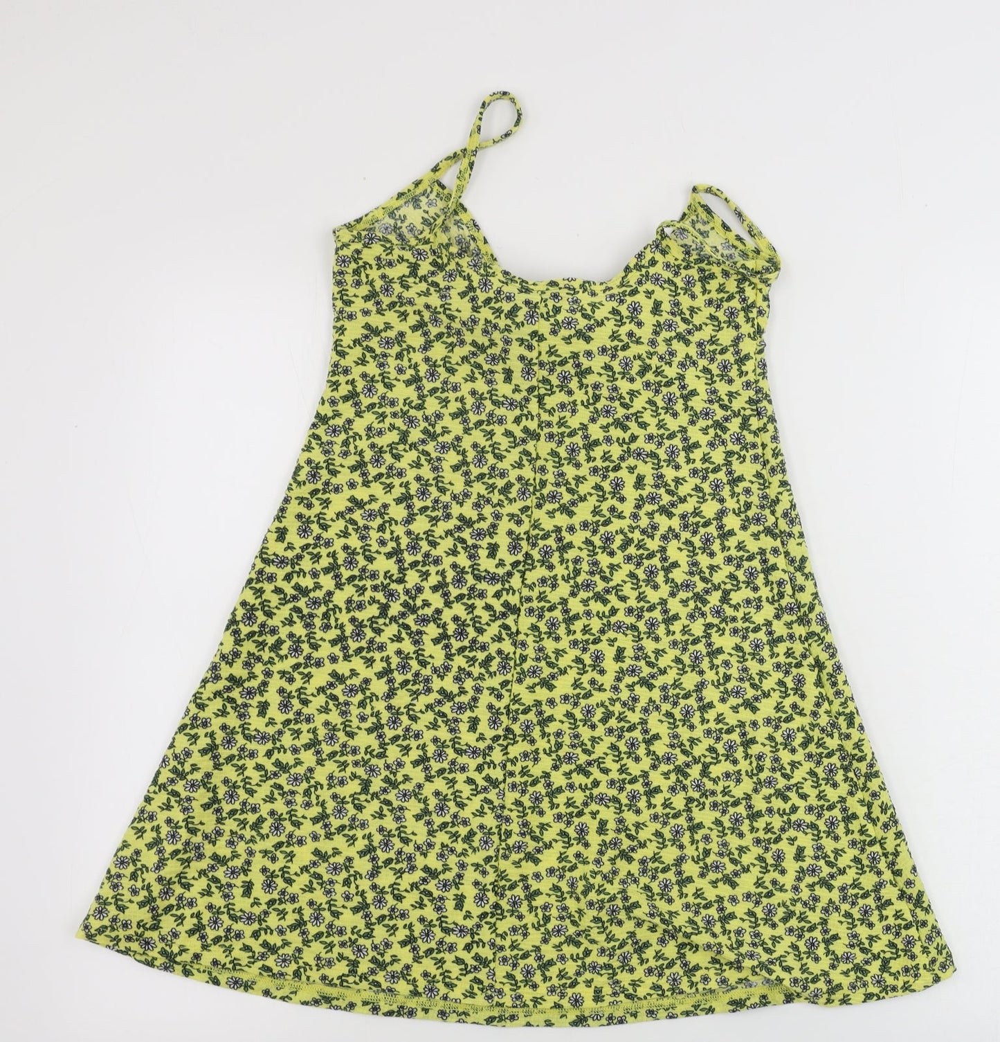 Topshop  Womens Yellow Floral  Basic Tank Size 6