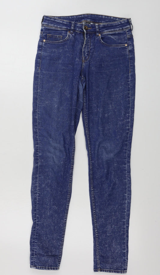 H&M  Womens Blue   Skinny Jeans Size 6 L27 in
