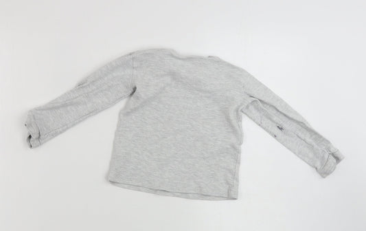 George  Boys Grey   Basic T-Shirt Size 2-3 Years  - dsiney