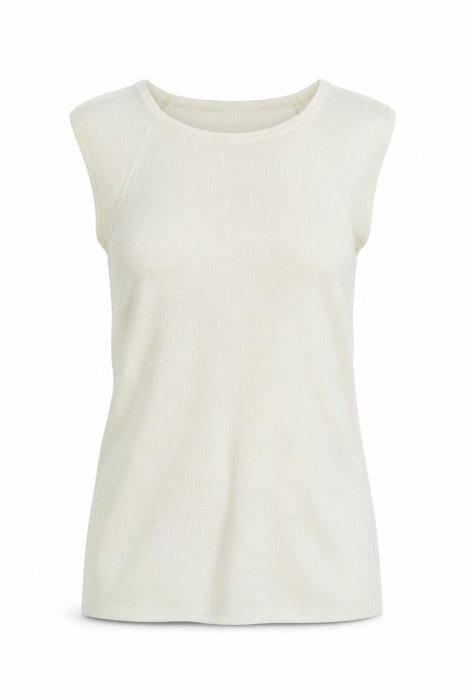 Mng   Womens Ivory   Basic Tank Size S