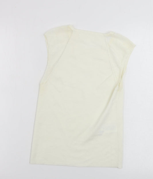 Mng   Womens Ivory   Basic Tank Size S