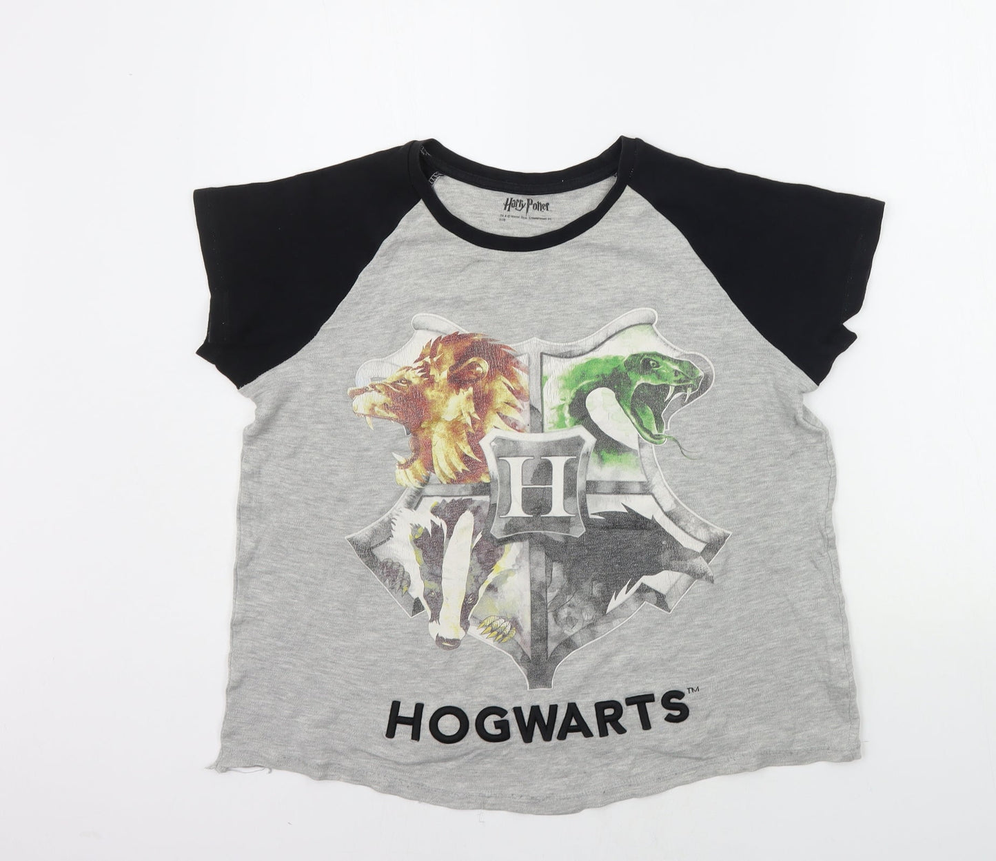 George Boys Grey Solid   Pyjama Top Size 12-13 Years  - HARRY POTTER
