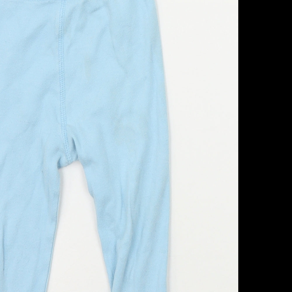 George Girls Blue Solid  Top Pyjama Pants Size 2-3 Years