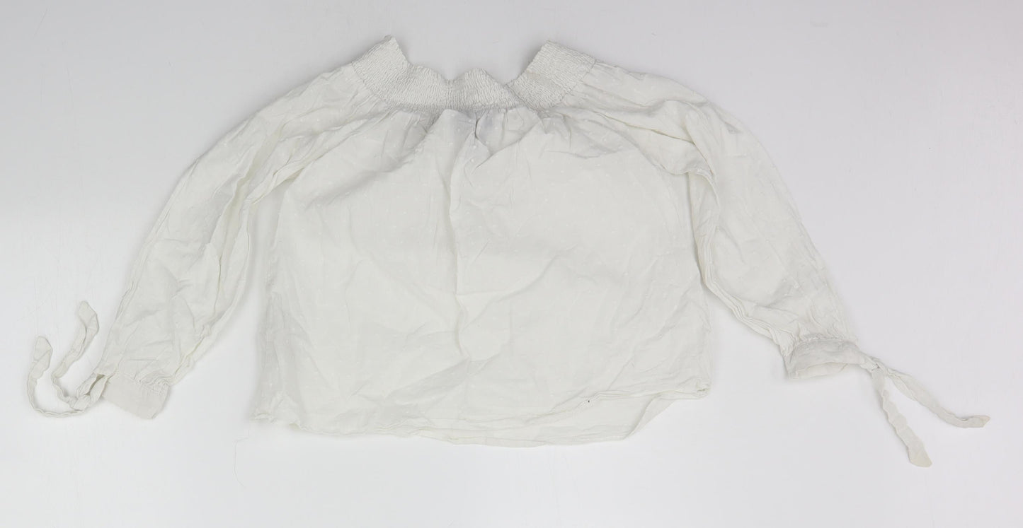 New Look Womens White   Basic T-Shirt Size 10
