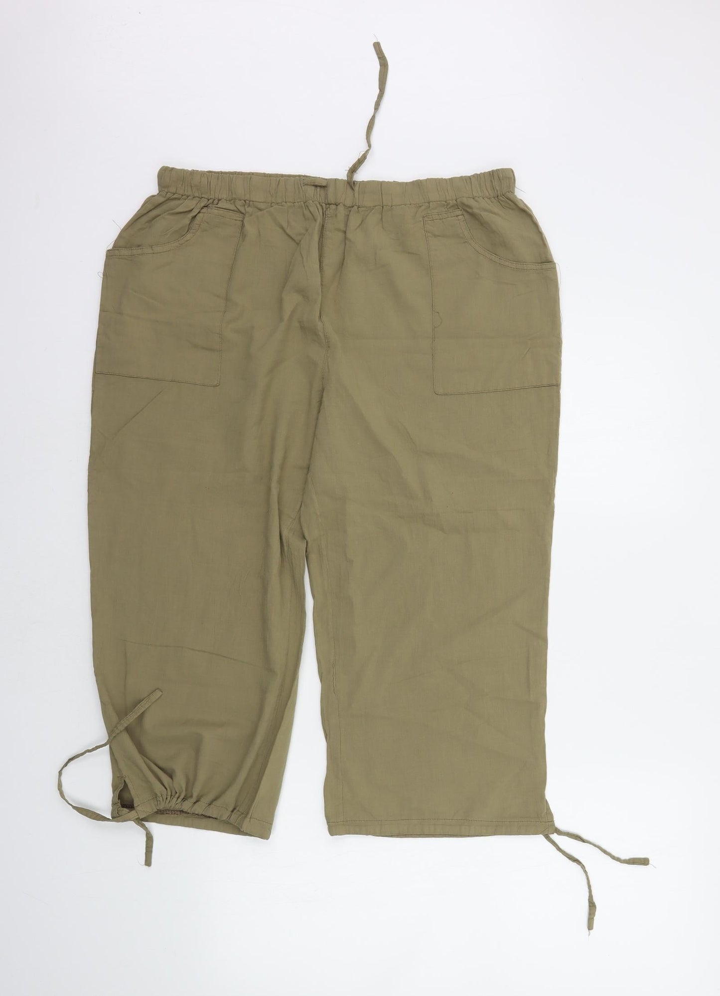 Preworn Womens Green   Trousers  Size 3XL L20 in