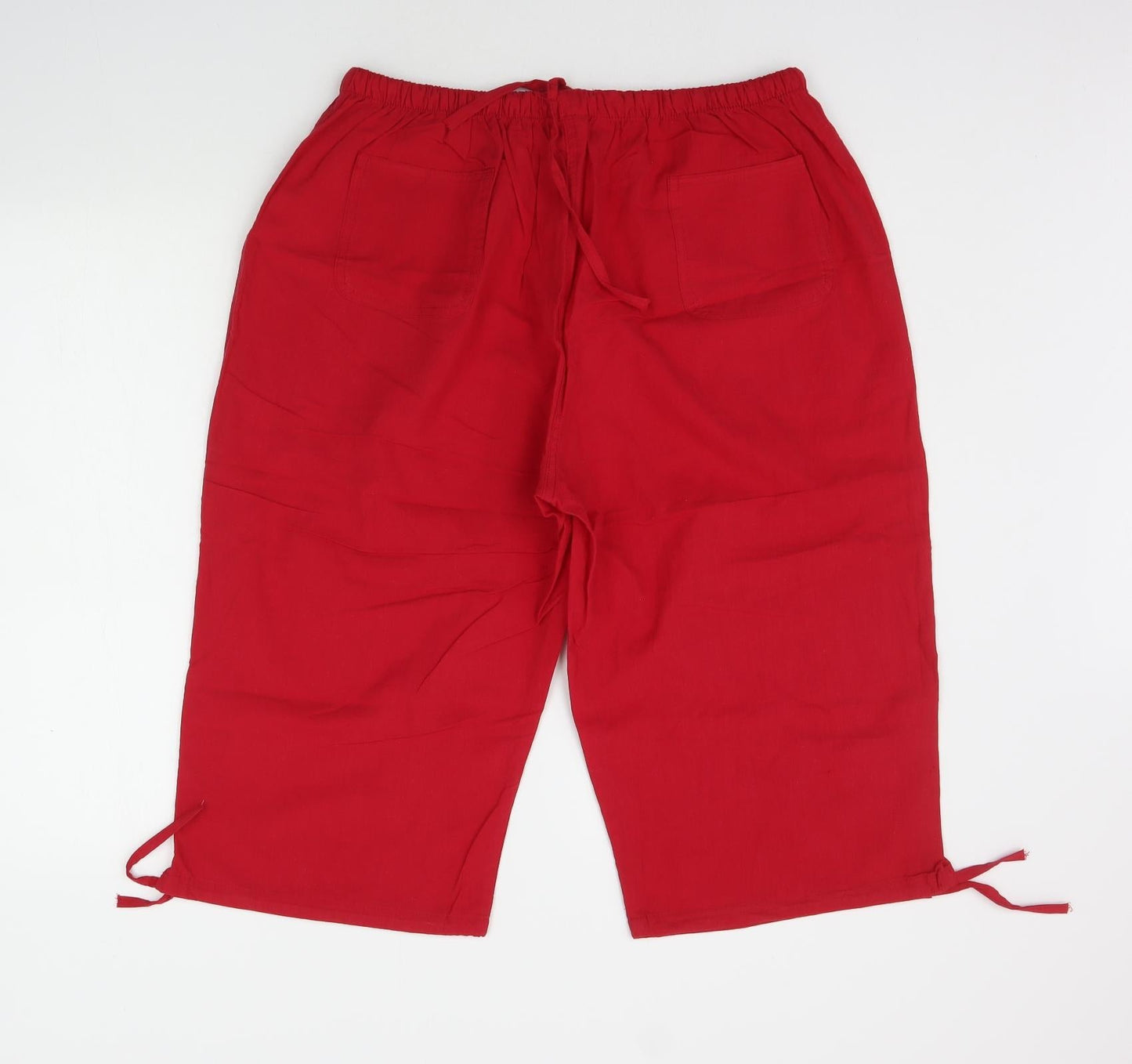Preworn Womens Red   Trousers  Size 4XL L20 in